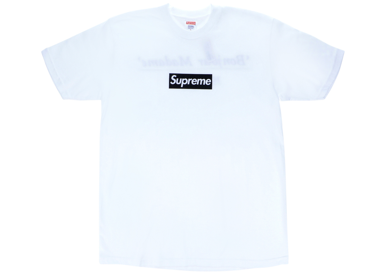 Supreme Box Logo Tee WHITE/BLACK L