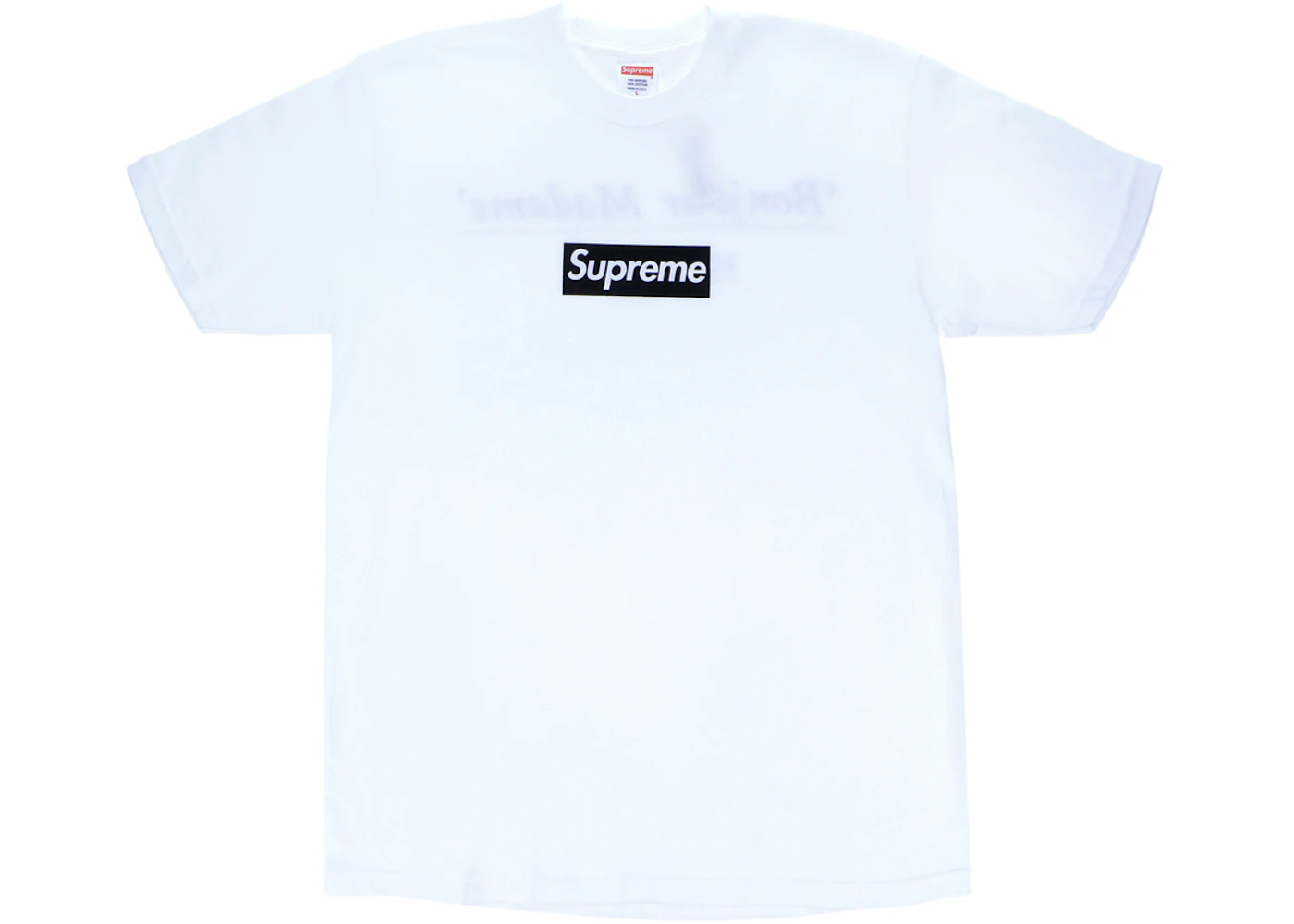 Supreme Paris Box Logo Tee White Men's SS16 US