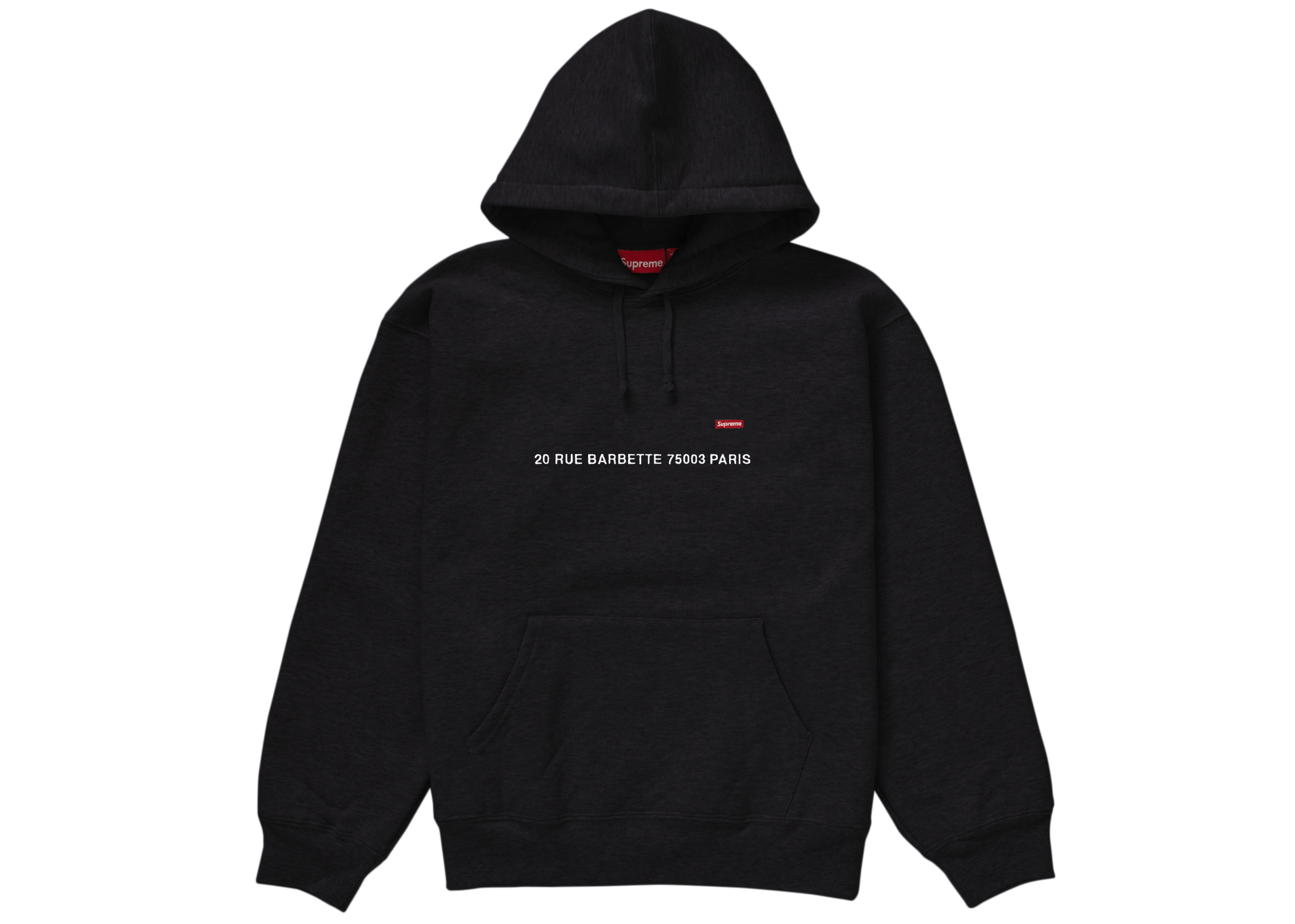 Supreme Small Box Hooded Sweatshirt (Paris Shop) Black