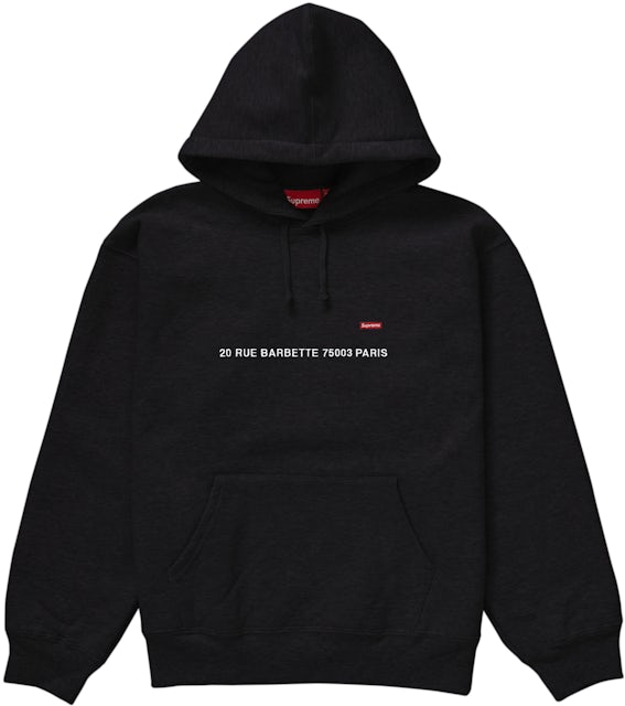 Supreme Small Box Hooded Sweatshirt - US Shop) - (Paris Black FW23 Men\'s