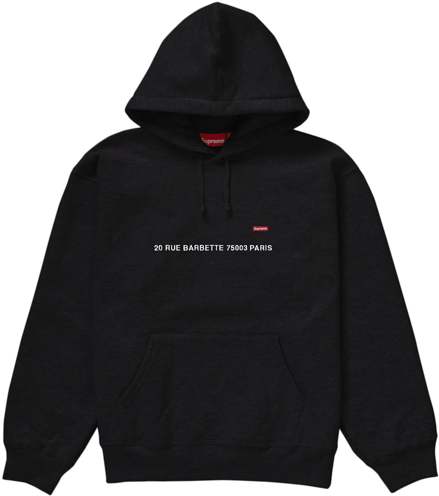 Supreme Small Box Hooded Sweatshirt (Paris Shop) Black Men's - FW23 - US