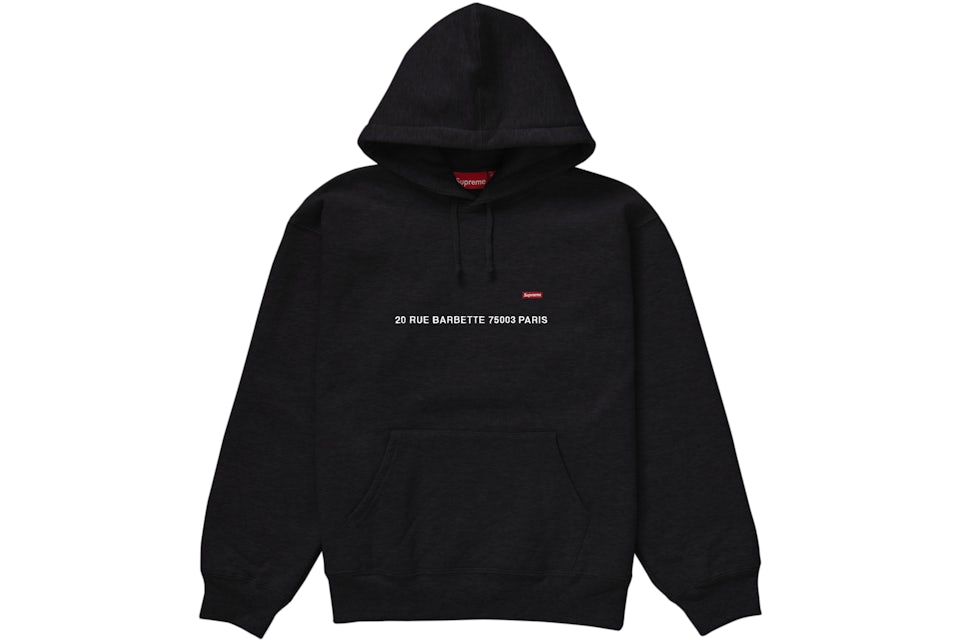 - Supreme US Shop) Sweatshirt (Paris Box Men\'s Hooded - Black Small FW23