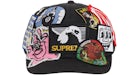 Supreme Patches à 6 panneaux, noir