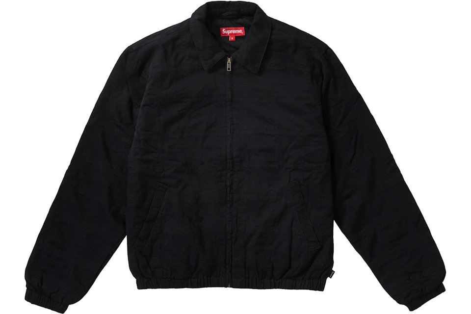 Supreme Patchwork Harrington Jacket Black
