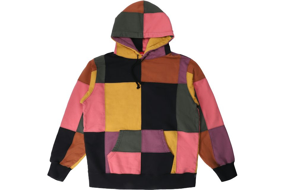 vuitton monogram patchwork denim hoodie