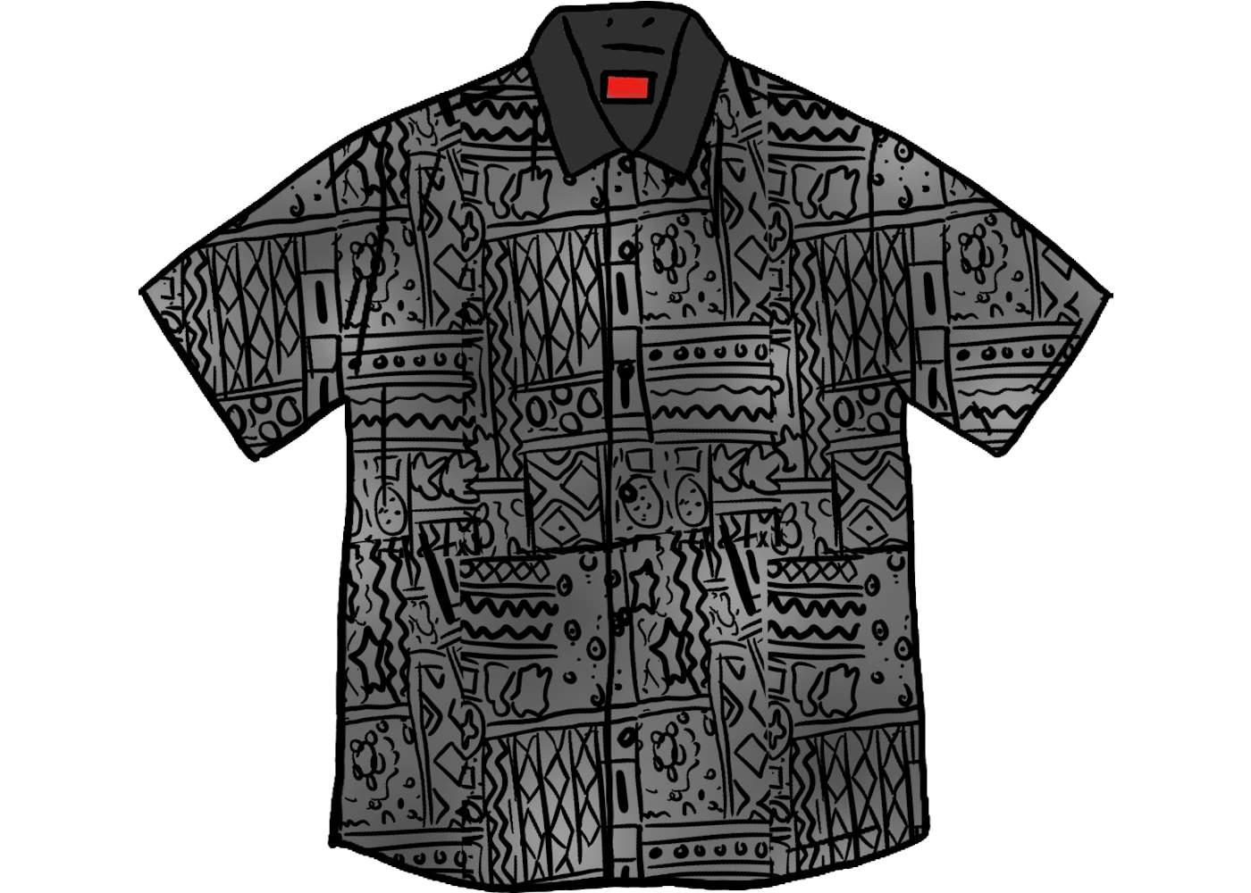 【XL】Supreme Patchwork Knit Zip Up Polo Supreme-Patchwork-Knit-Zip-Up-
