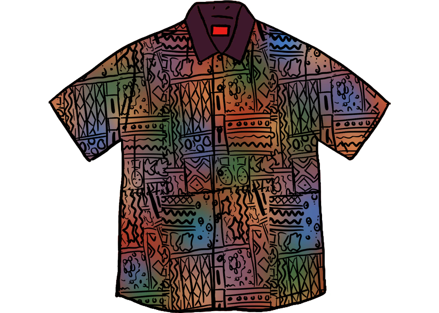 トップス Supreme Patchwork Knit Zip Up Polo Supreme Patchwork Knit Zip Up Polo Multicolor Men's - SS20 - US