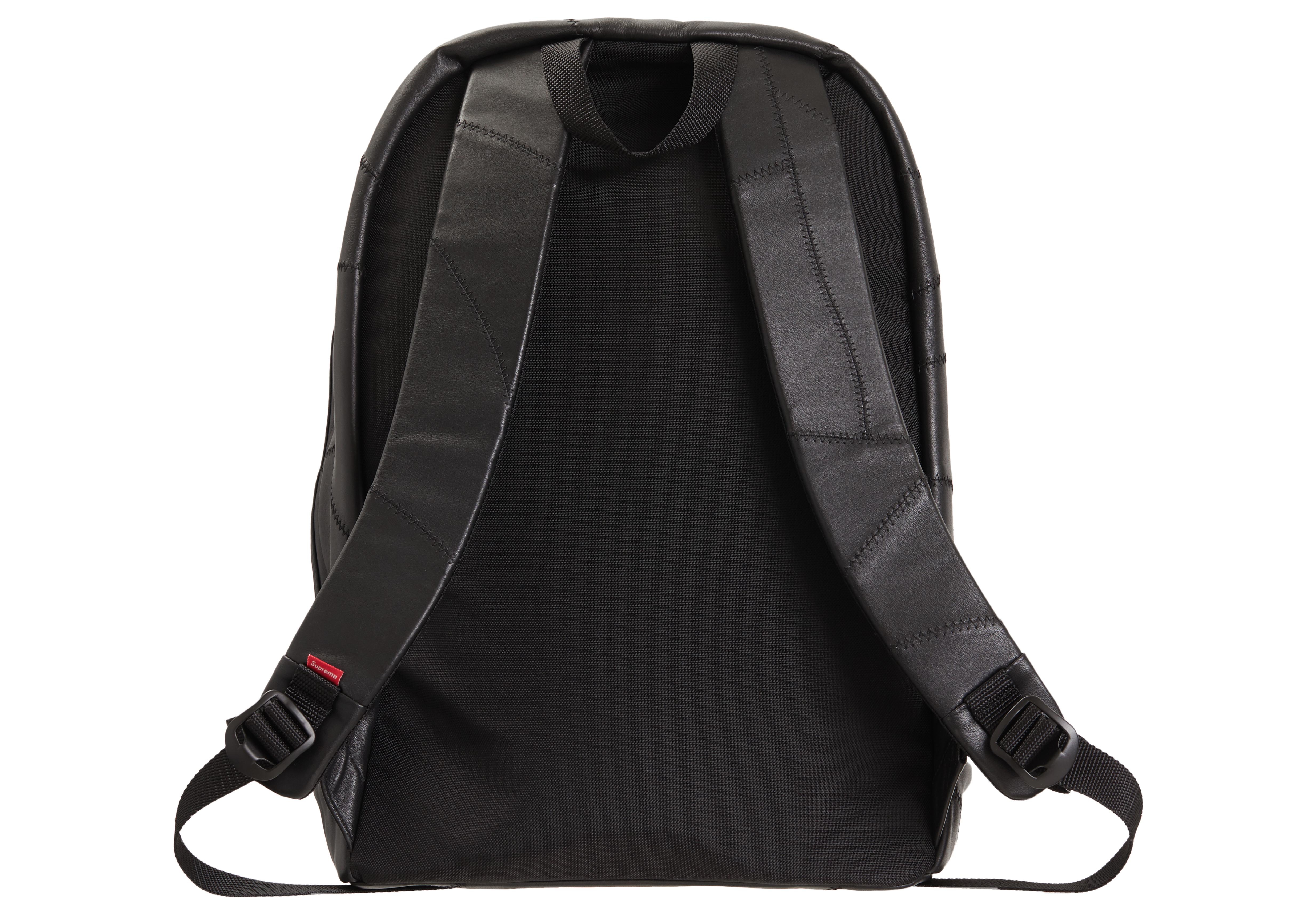 Supreme Patchwork Leather Backpack Black - FW19 - US