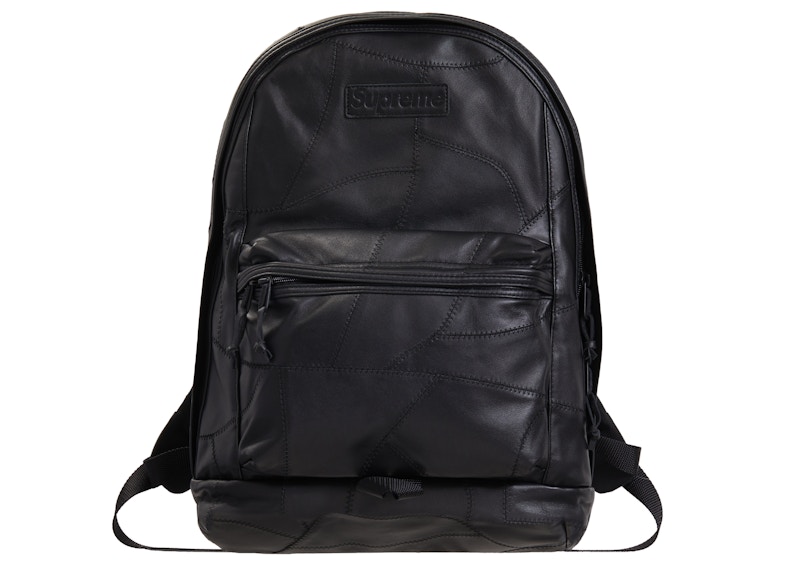 Supreme Patchwork Leather Backpack Black - FW19 - JP