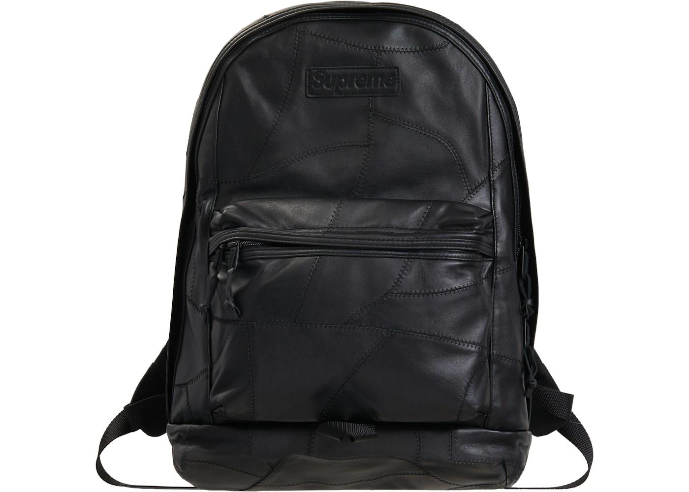 Supreme Patchwork Leather Backpack Black - FW19