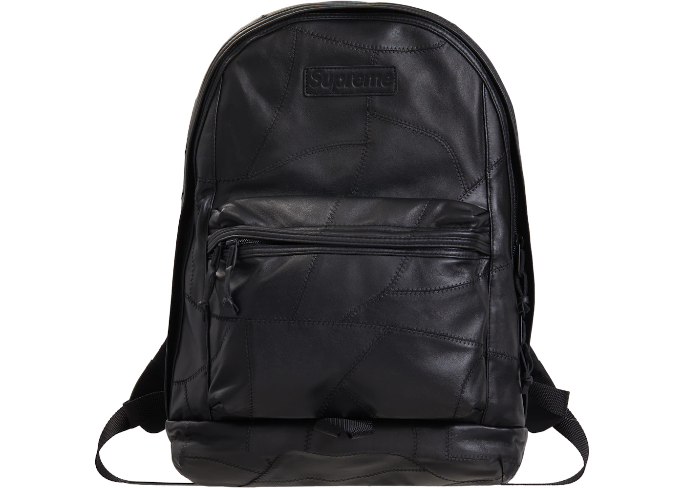leather supreme bape backpack