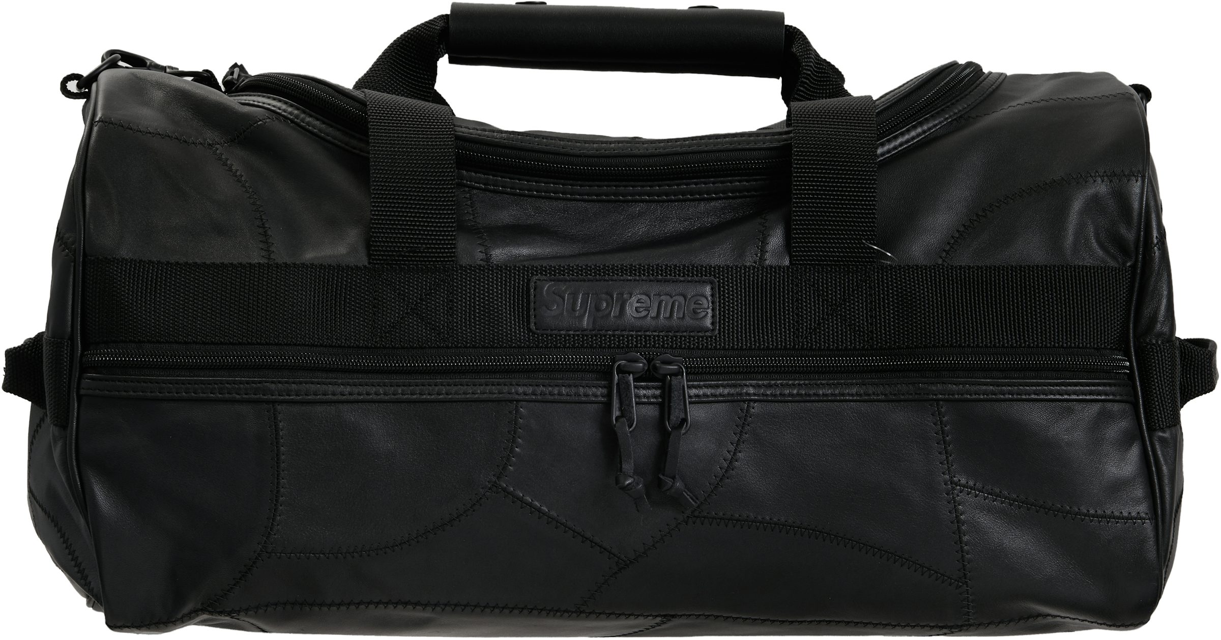 Supreme Patchwork Leather Small Shoulder Bag Black FW19 'Fw19