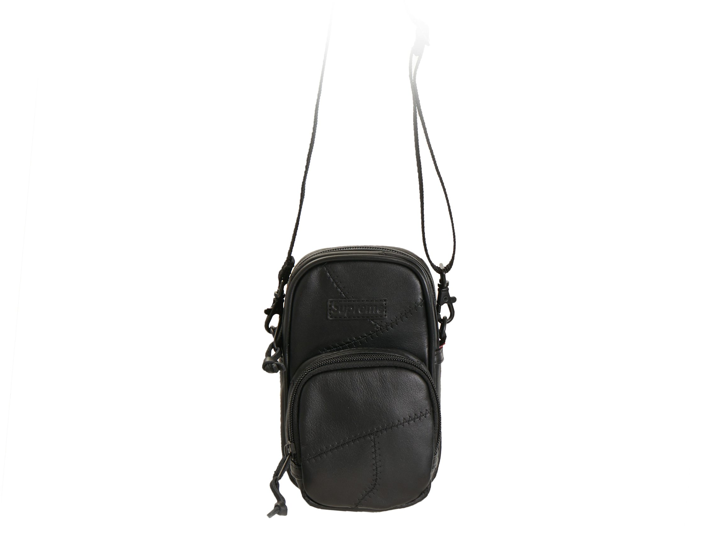 Supreme Patchwork Leather Duffel Bag Black