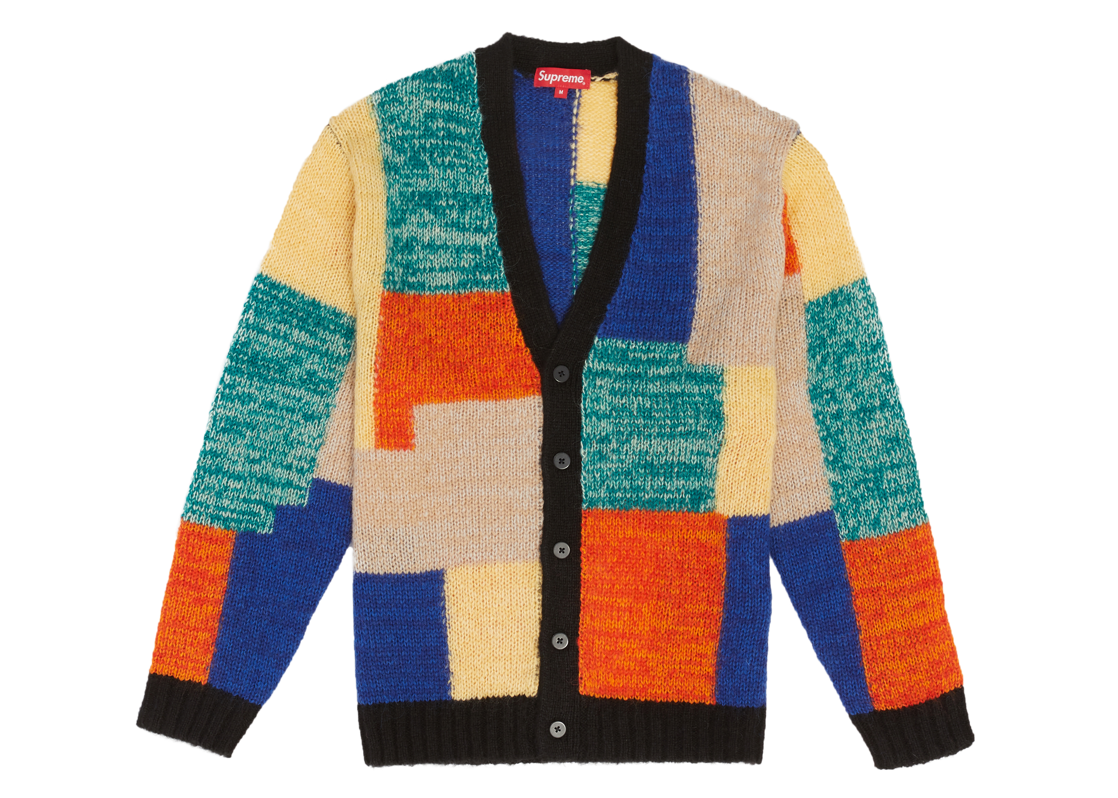 Supreme Patchwork Mohair Cardigan Multicolor - SS19 - US