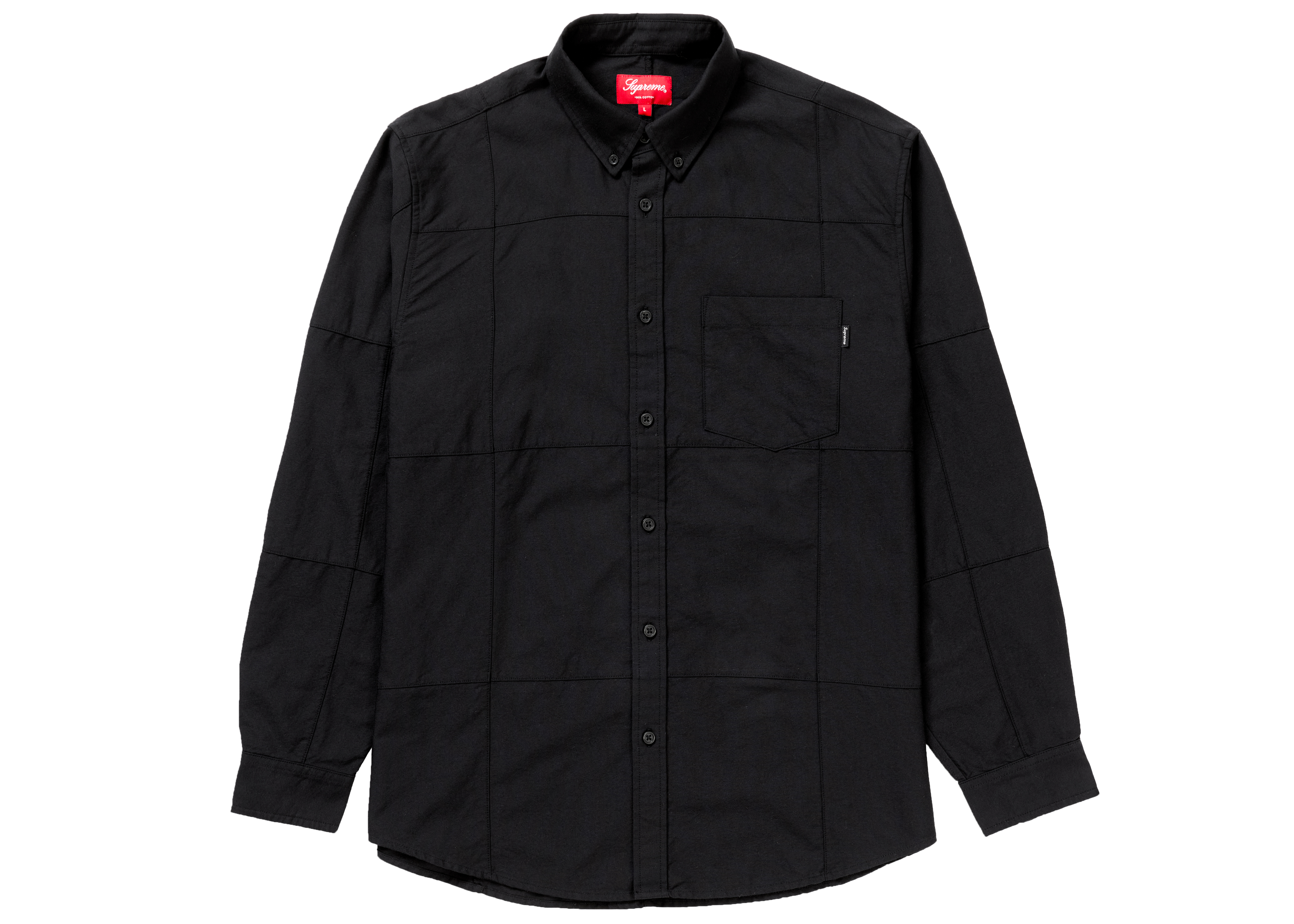 Supreme Patchwork Oxford Shirt Black メンズ - FW20 - JP