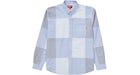 Supreme Camicia Oxford Patchwork Blu