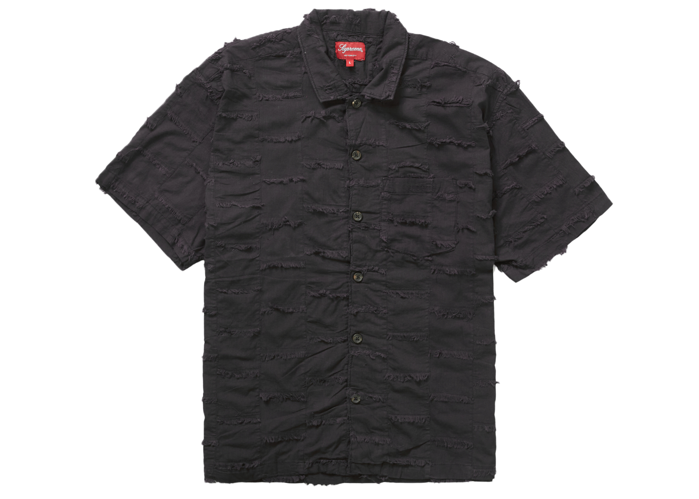 Supreme Patchwork S/S Shirt Black - SS23 Men's - US