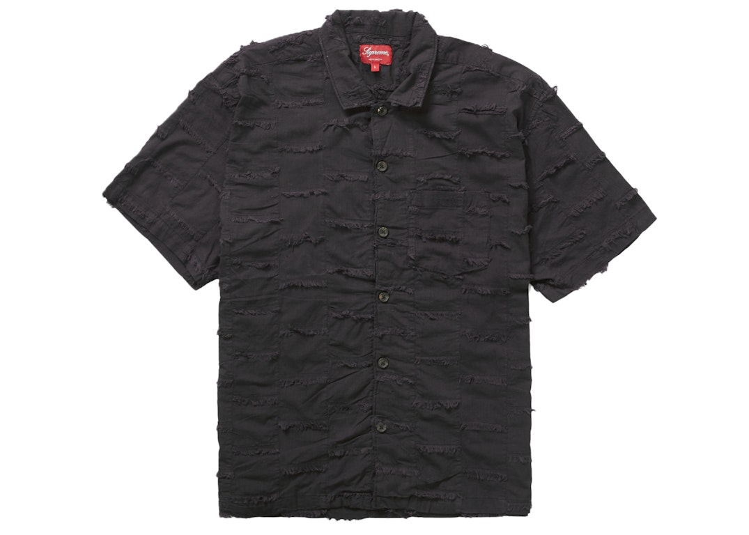 Pre-owned Supreme Patchwork S/s Shirt Black