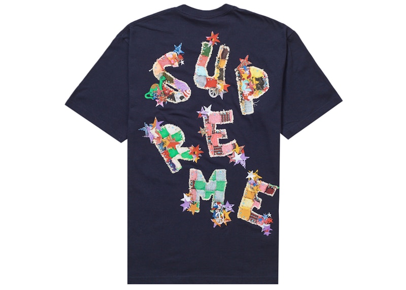 Supreme Patchwork Tee Navy