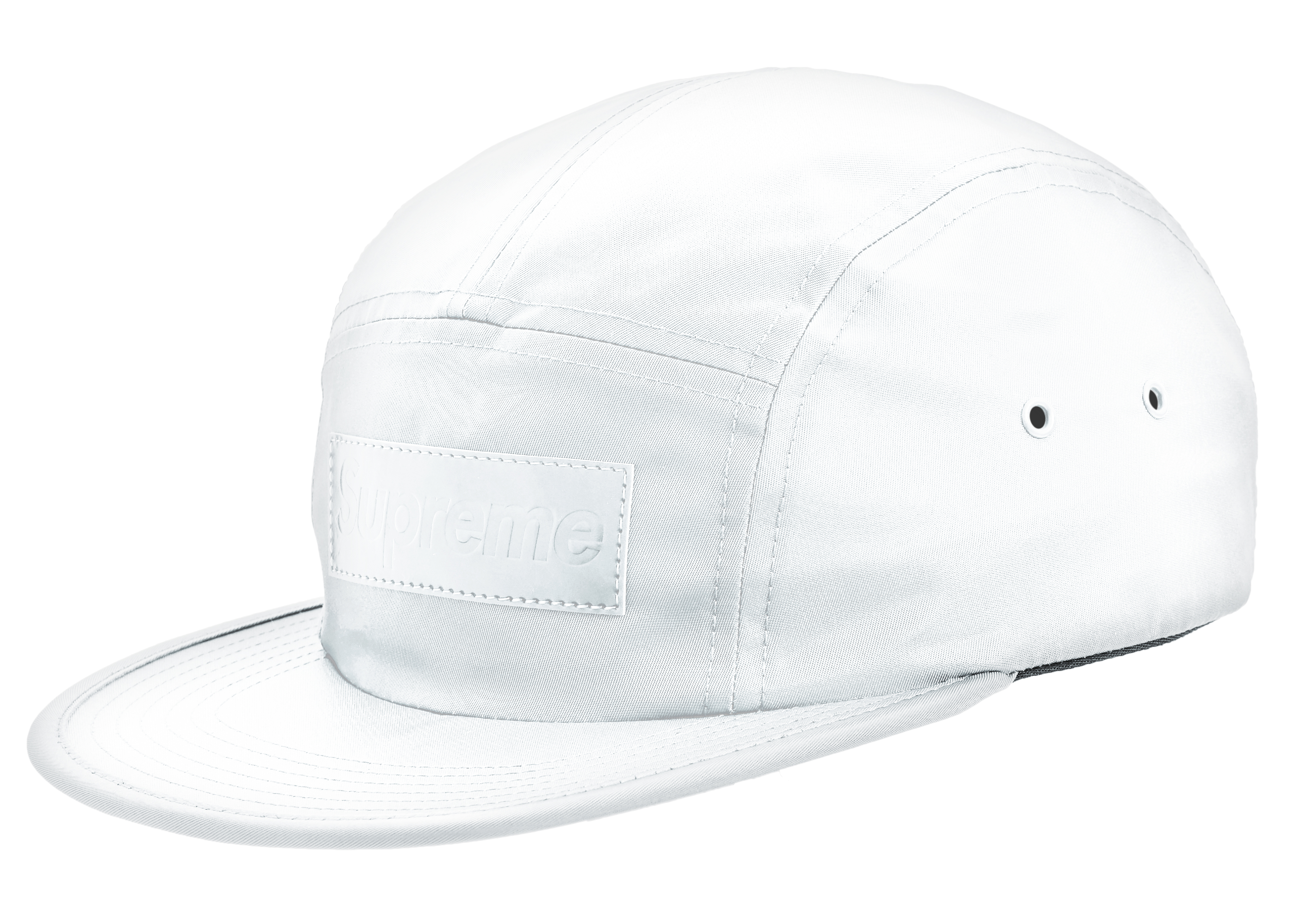 Supreme Patent Leather Patch Camp Cap White - FW18 - US