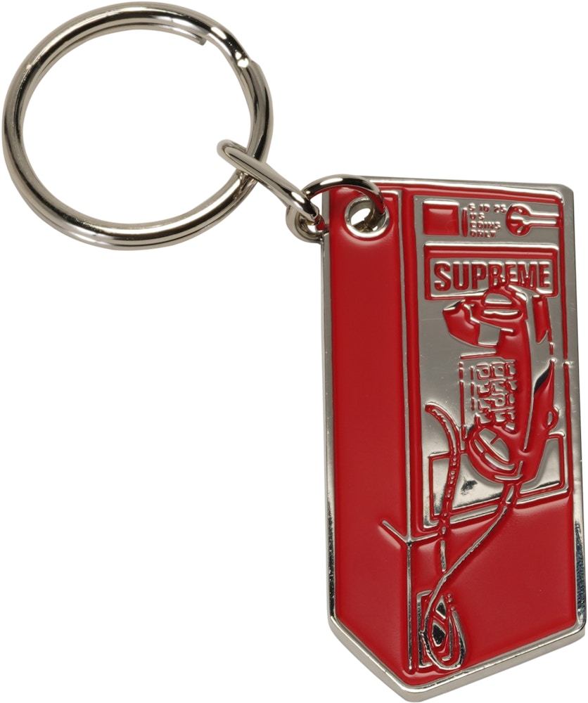 Supreme Payphone Keychain Red Fw18