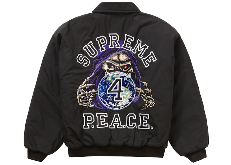 Supreme Peace Embroidered Work Jacketカラーブラック