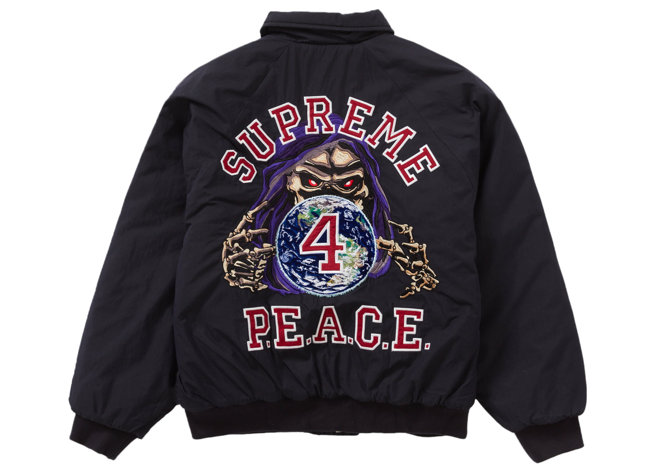 Supreme Peace Embroidered Work Jacketカラーブラック