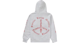 Supreme Peace Hooded Sweatshirt Ash Grey