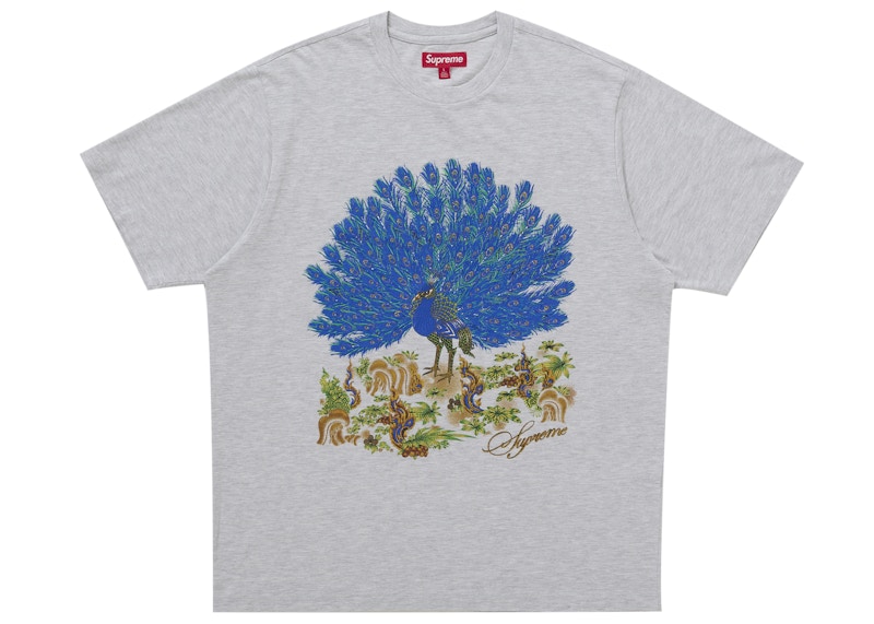 Supreme Peacock S/S Top Ash Grey Men's - FW25 - US