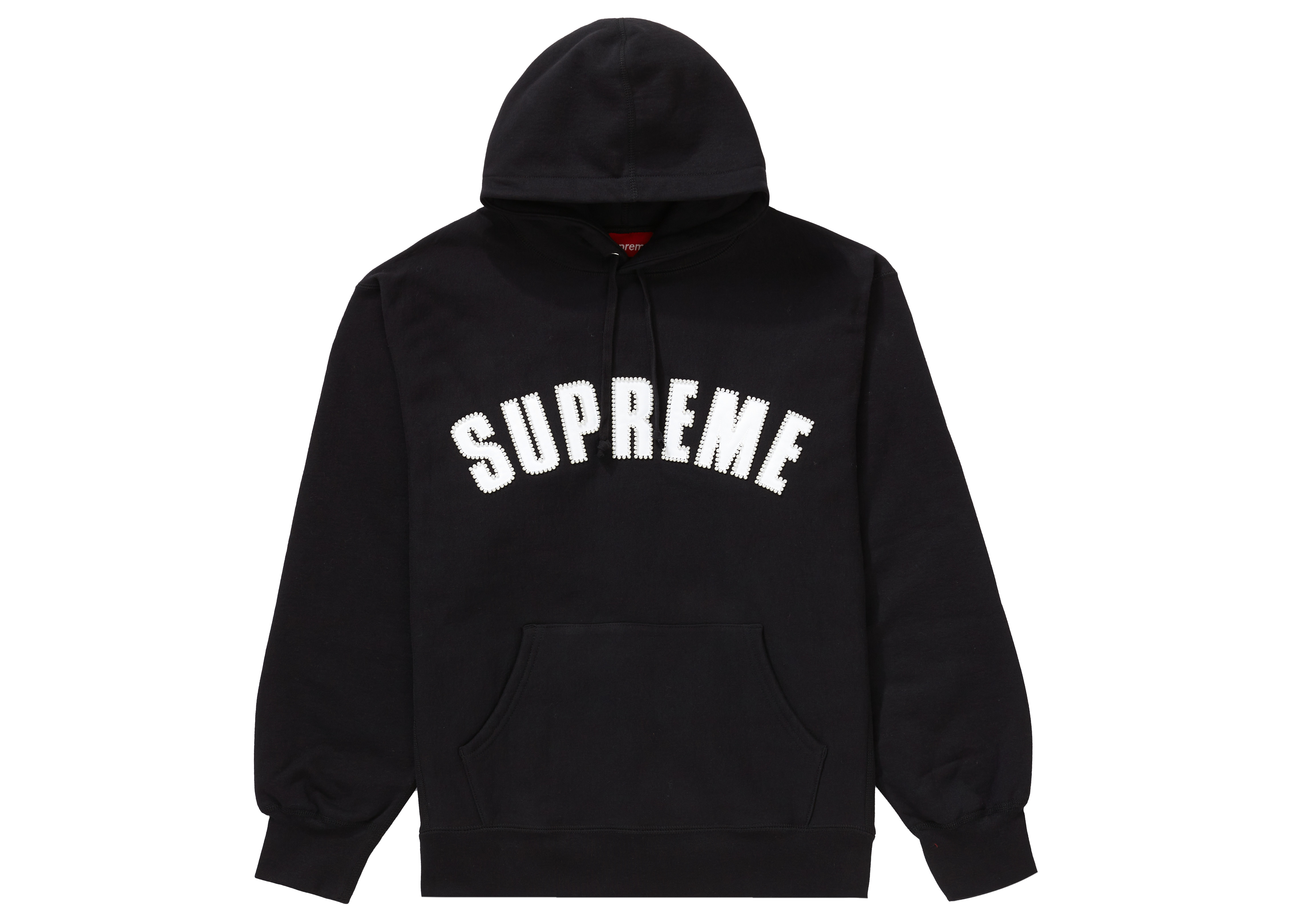 Supreme Pearl Logo Hooded Sweatshirt Black メンズ - FW21 - JP