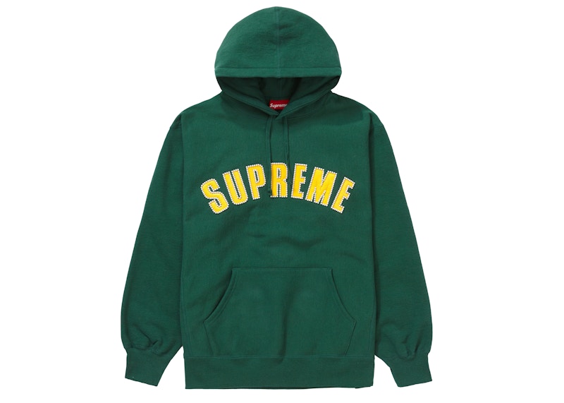 Supreme Pearl Logo Hooded Sweatshirt Dark Green メンズ - FW21 - JP