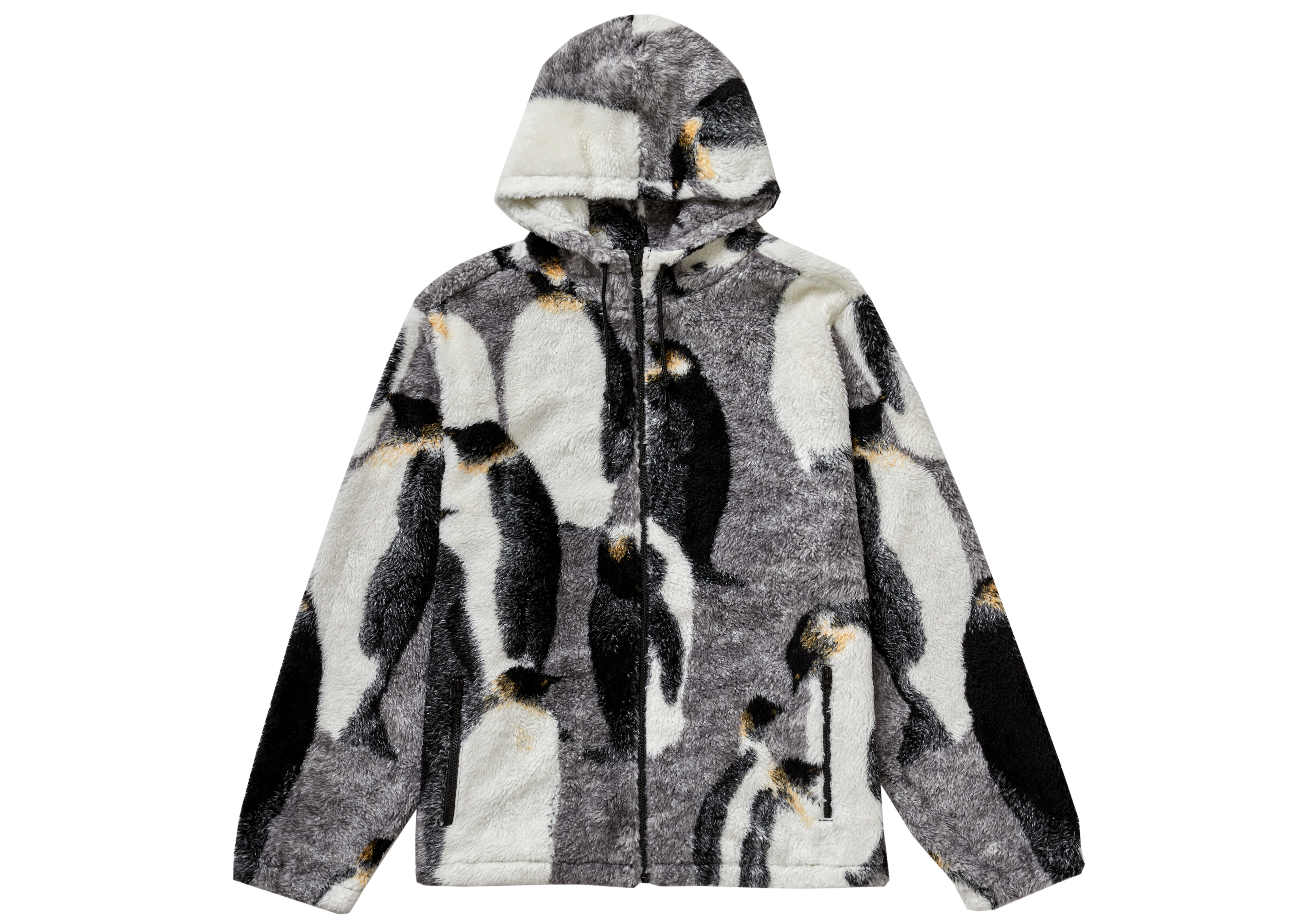 サイズＬ　ブラック　Penguins Hooded Fleece Jacket
