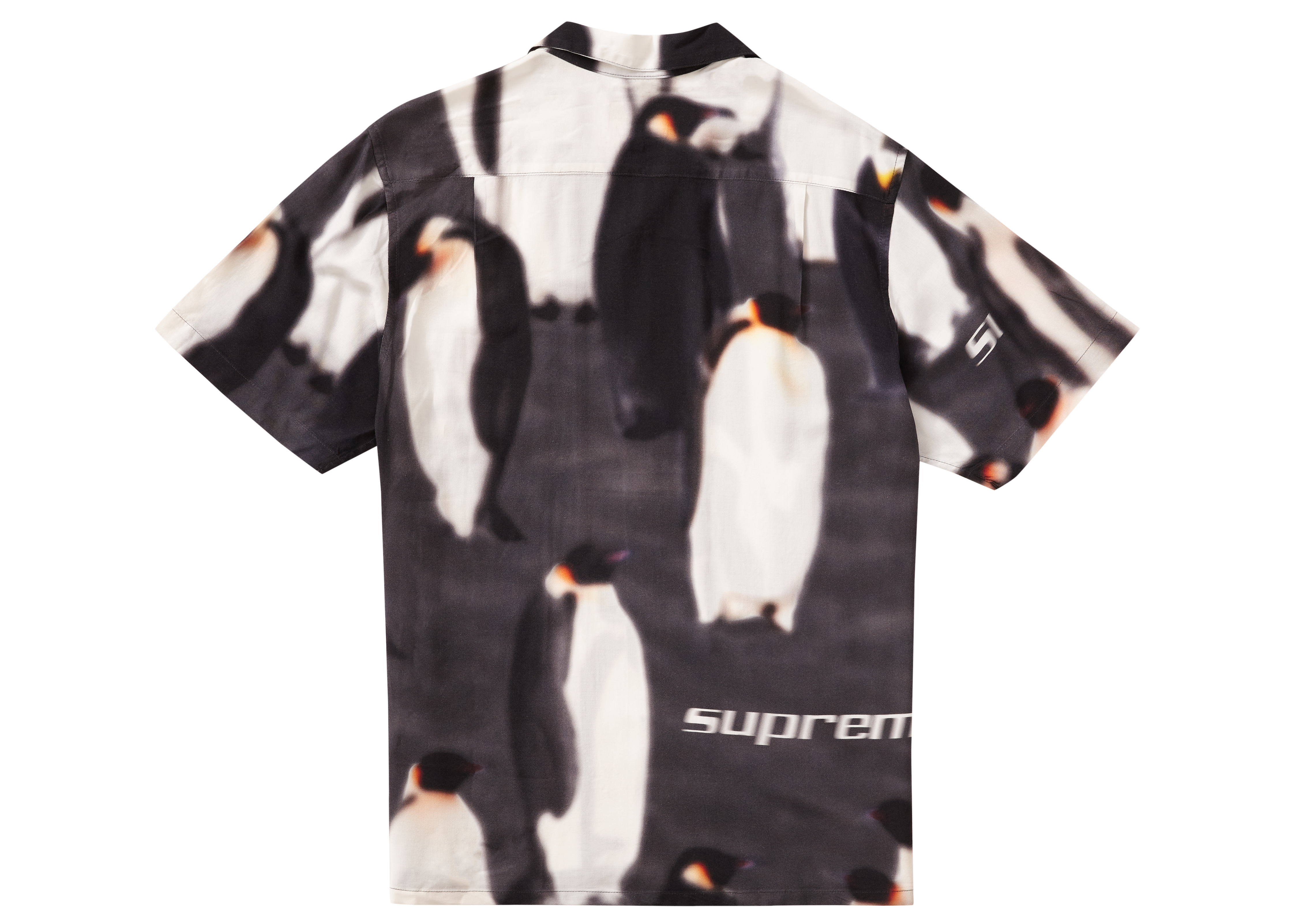 Supreme Penguins Rayon S/S Shirt Black