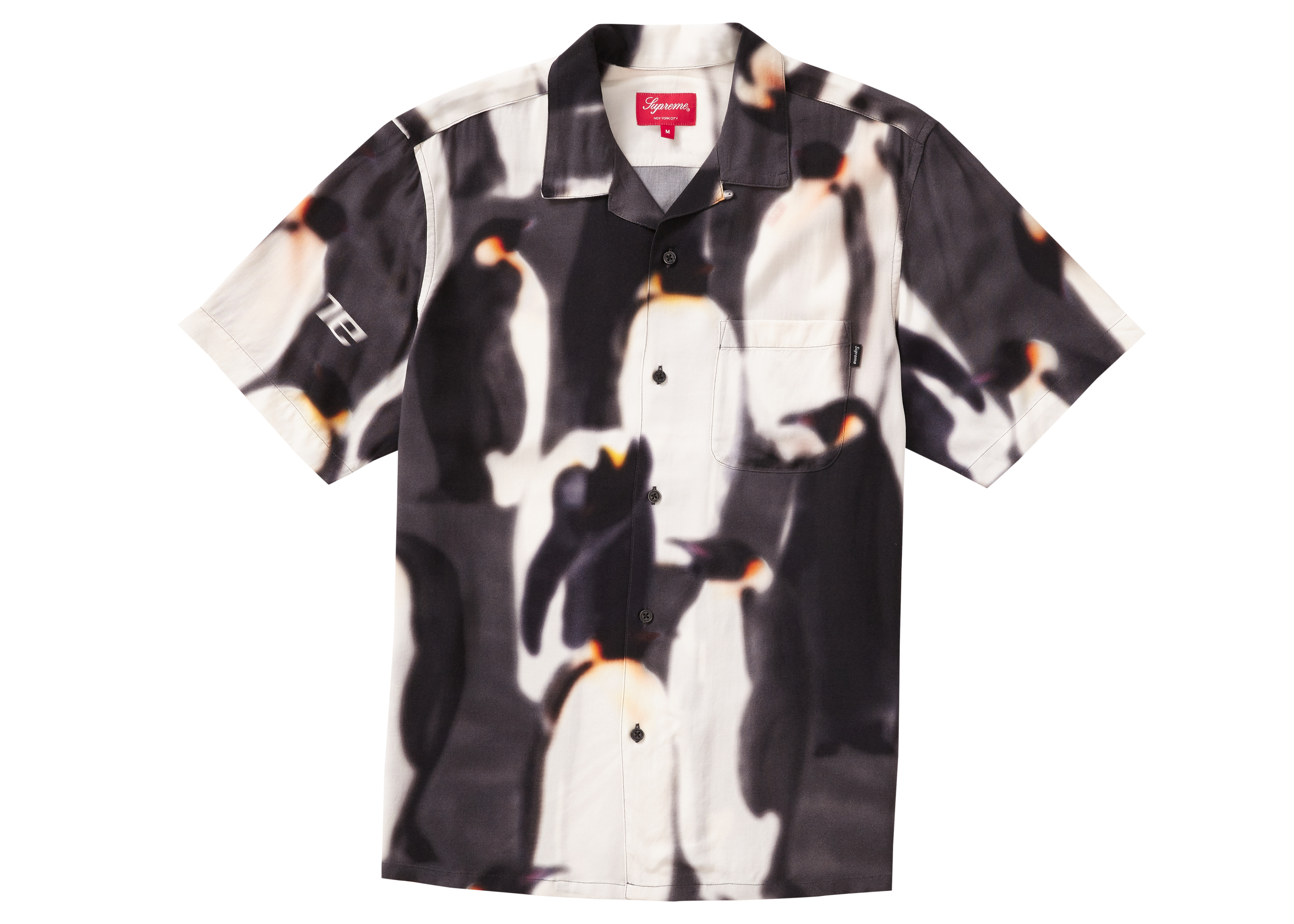 Supreme Penguins Rayon S/S Shirt Black Men's - FW20 - US