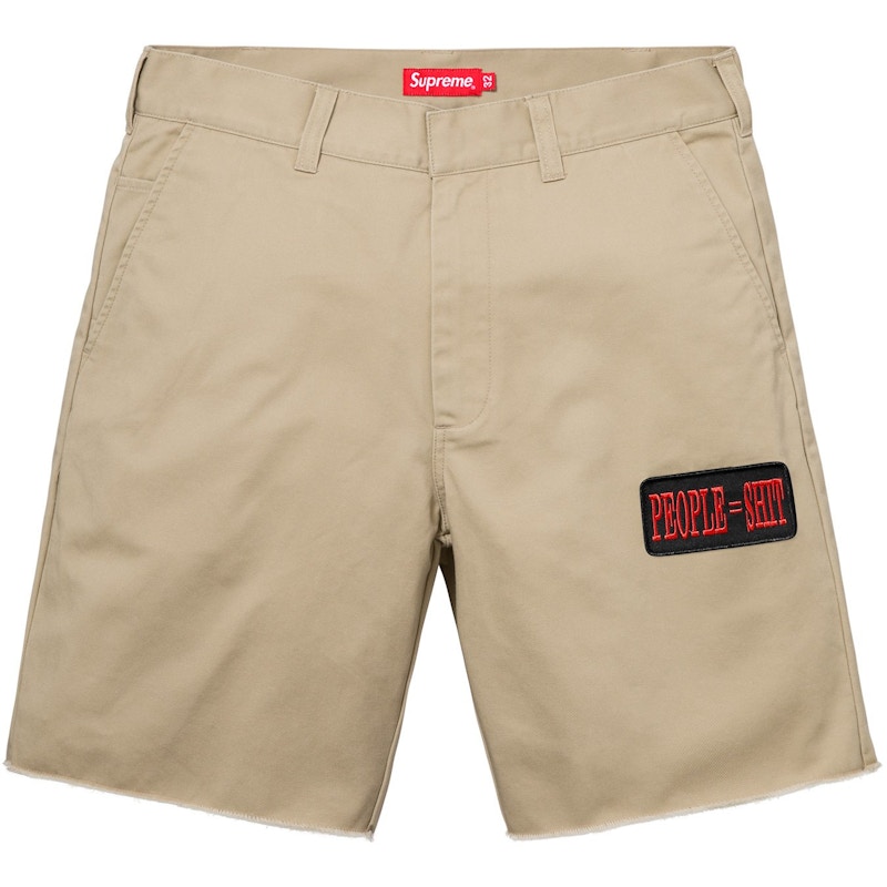 Supreme People = Shit Work Short Khaki Men's - SS18 - GB