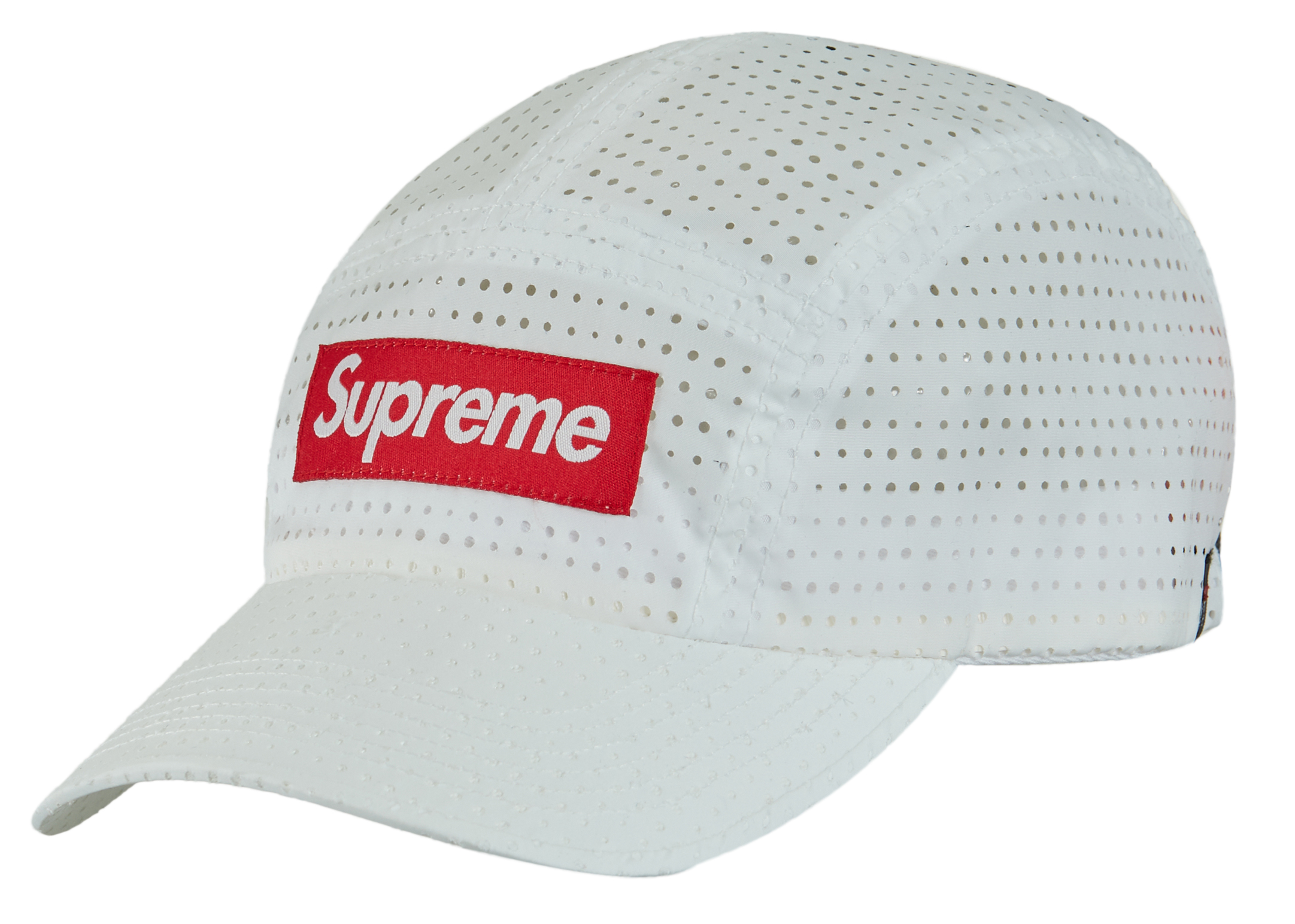 Supreme Perforated Camp Cap (SS22) White