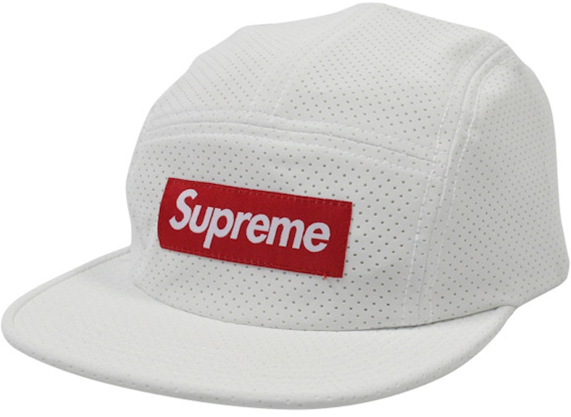 Supreme Perforated Camp Cap White - SS17 - US