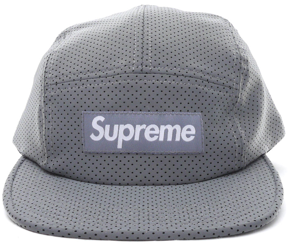Supreme Perforated Reflective Camp Cap Grey - SS16 - US