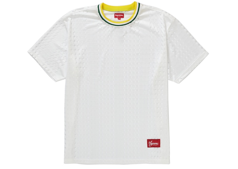 Supreme Perforated Stripe Warm Up Top White メンズ - SS22 - JP