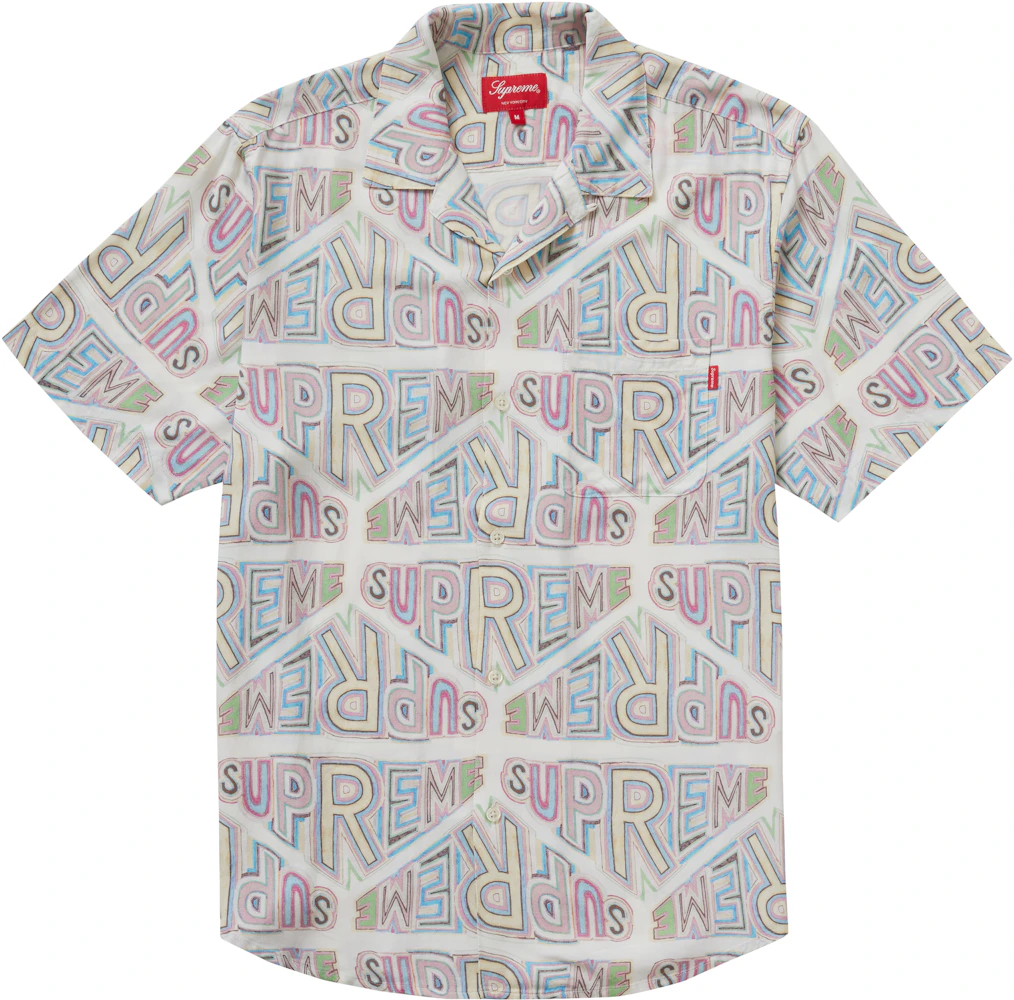 Supreme Perspective Rayon S/S Shirt White Men's - FW20 - US
