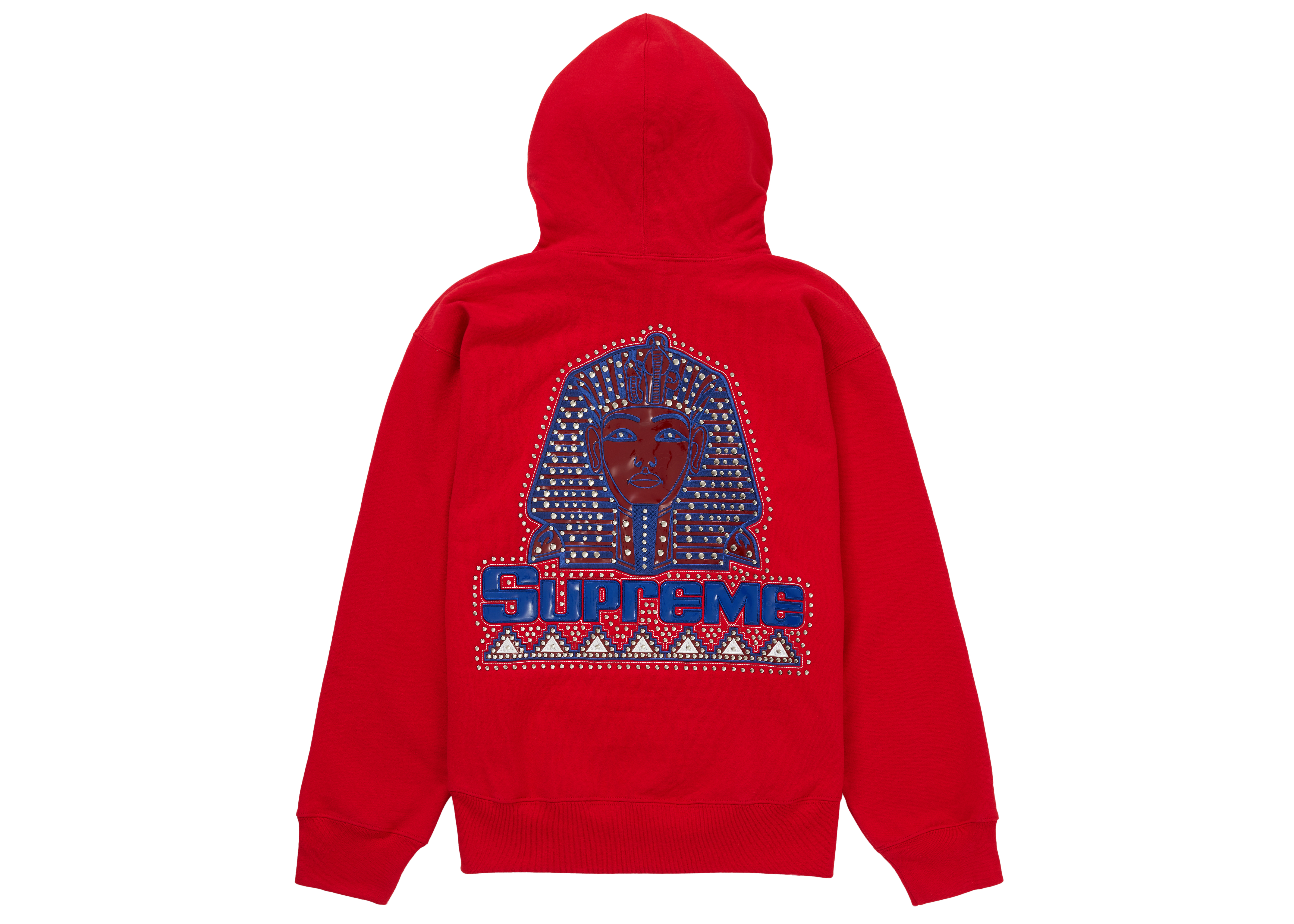 Supreme Pharaoh Studded Hooded Sweatshirt Red Men's - FW20 - US
