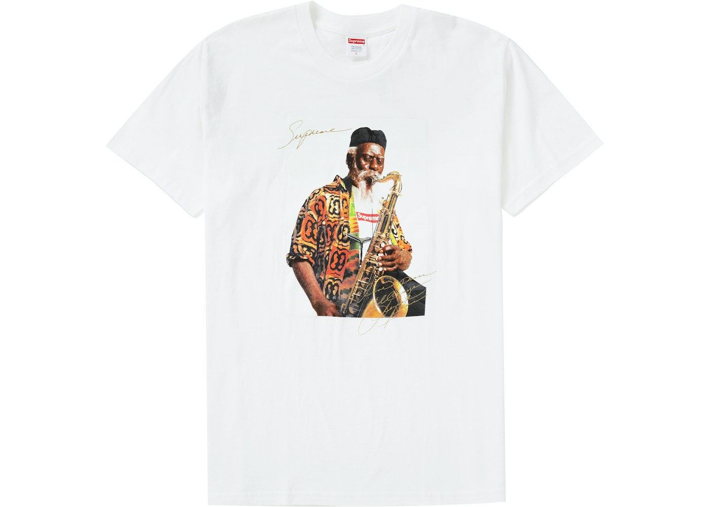 Supreme Pharoah Sanders Tee White Fw Supreme Pharoah Sanders Tee White Fw