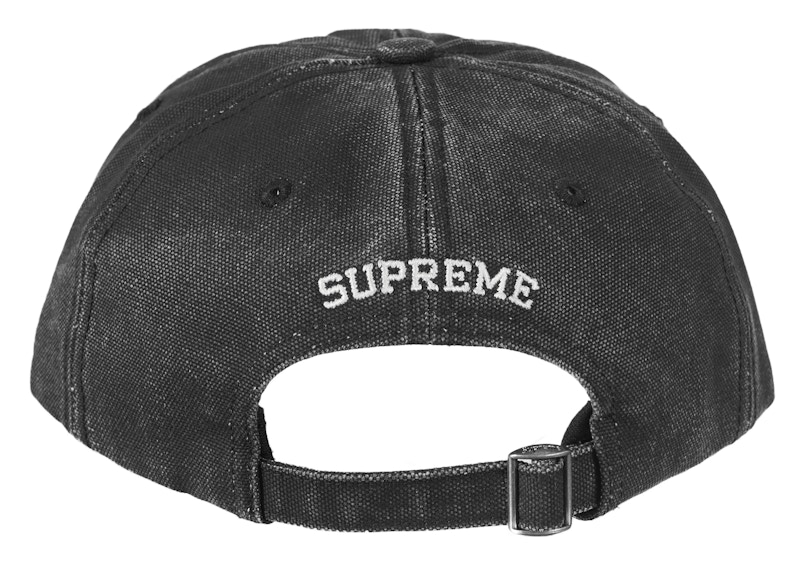 Supreme Pigment Canvas S Logo 6-Panel Black