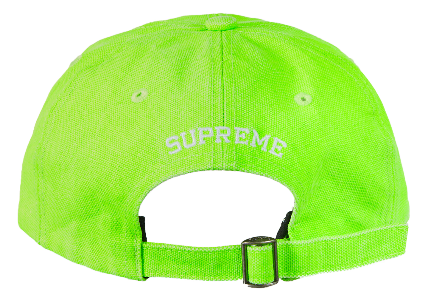 Supreme PigmentCanvas S Logo 6Panel Lime