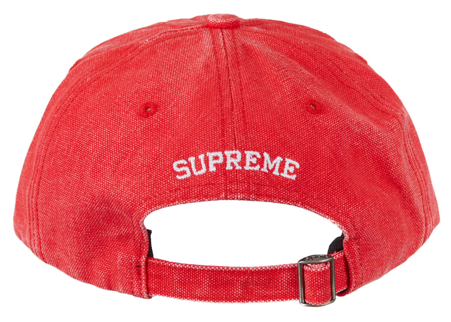 Supreme Pigment Canvas S Logo 6-Panel Red