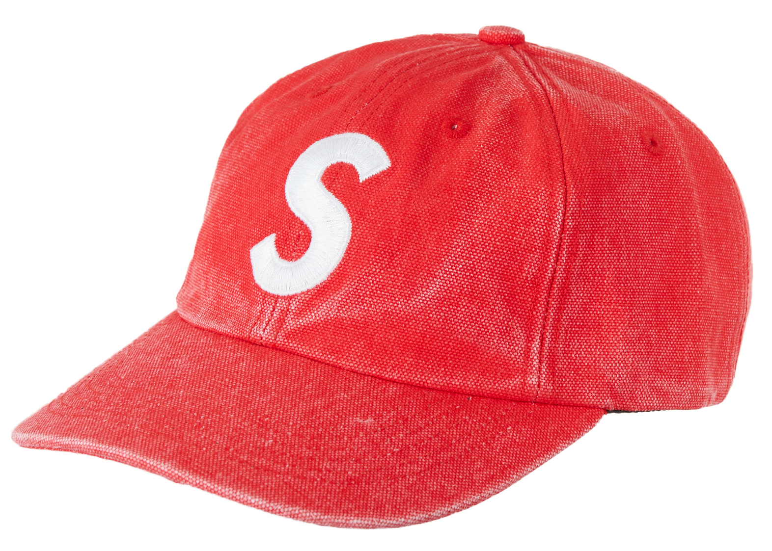 Supreme Pigment Canvas S Logo 6-Panel Red - SS23 - US