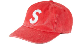 Supreme Pigment Canvas S Logo 6-Panel Red