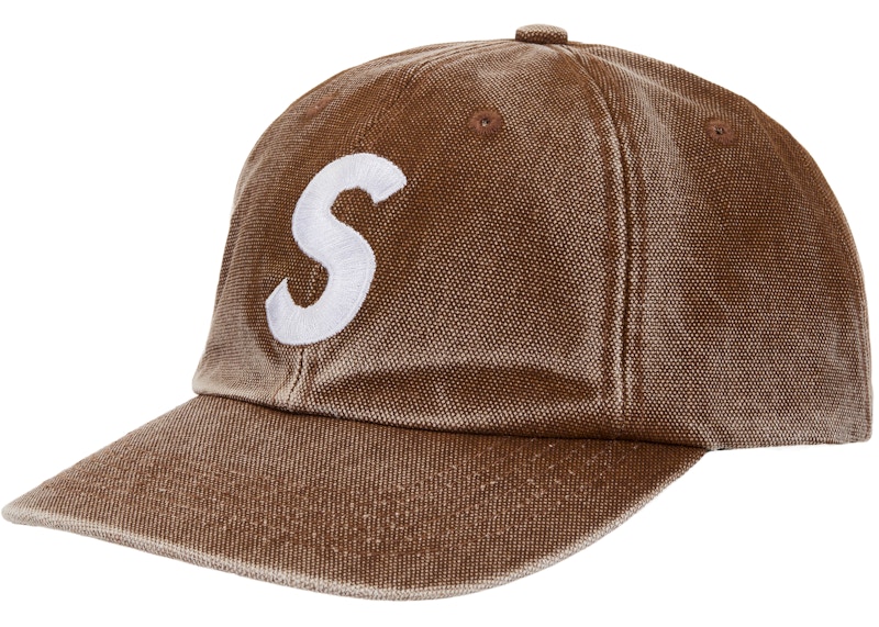 帽子 Supreme Pigment Coated S Logo 6-Panel Pigment Coated Canvas S Logo 6-Panel - Supreme