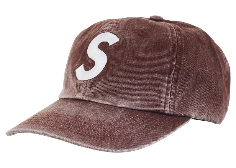 帽子シュプリーム Pigment Print S Logo 6-Panel 茶色 - 帽子