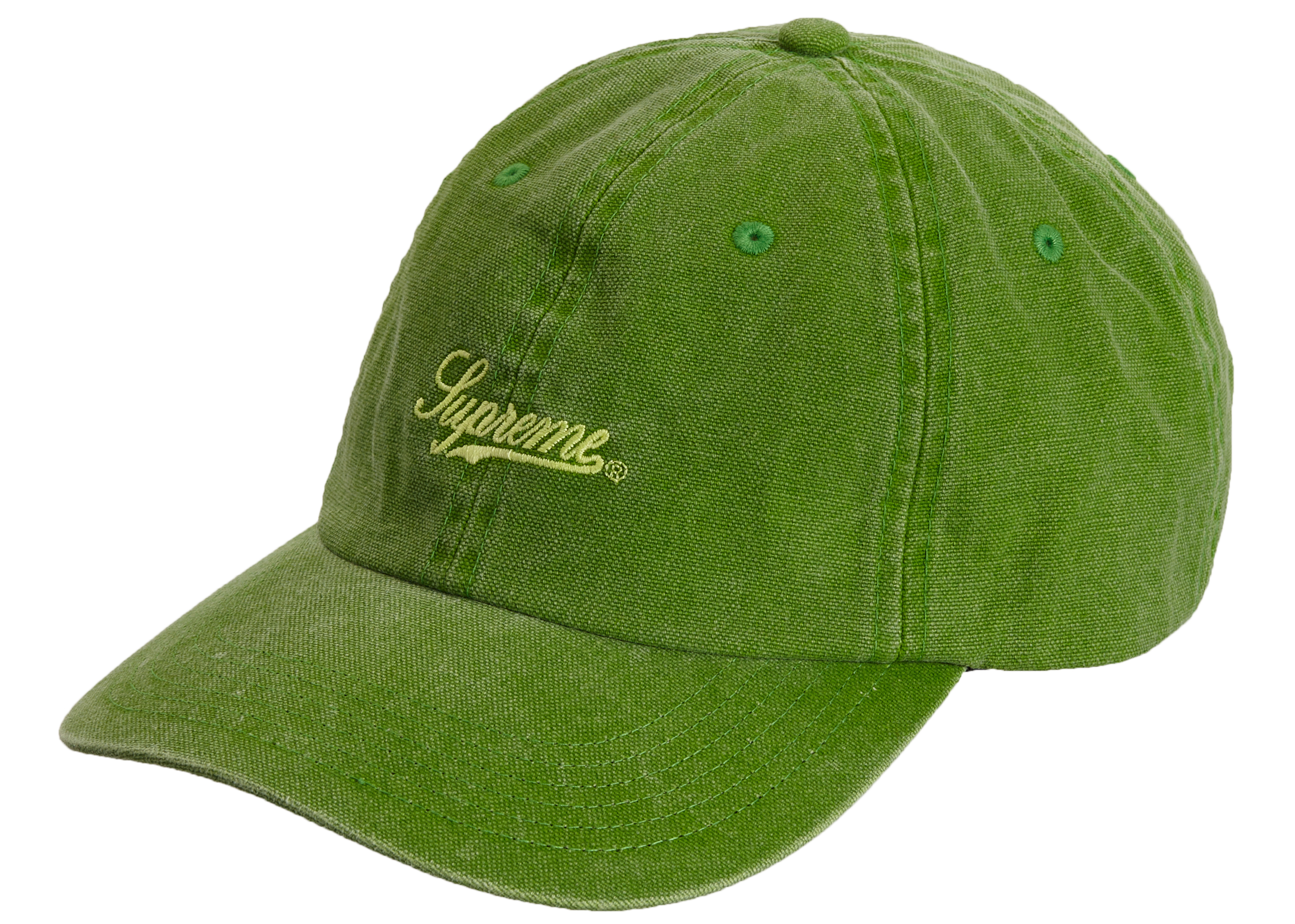 Supreme Pigment Print Script Logo 6-Panel Green